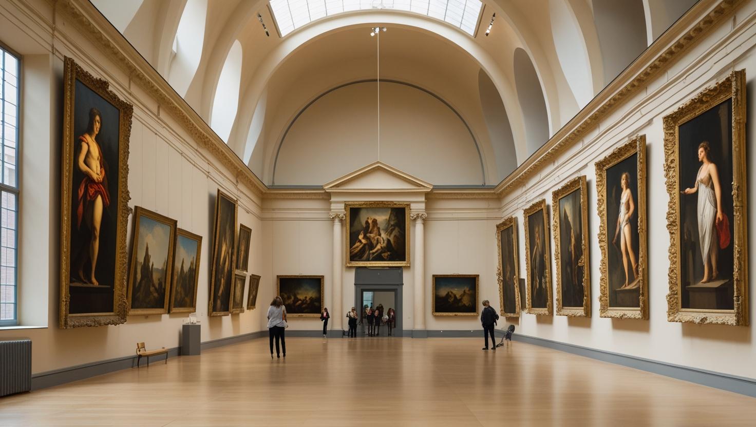 Art gallery inside a Dutch museum