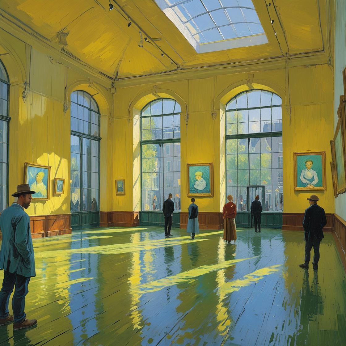 Artwork inside the Van Gogh Museum